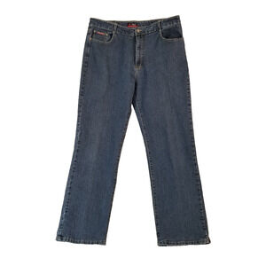H&L jeans wear men's 38x32 regular fit straight blue stretch denim pants
